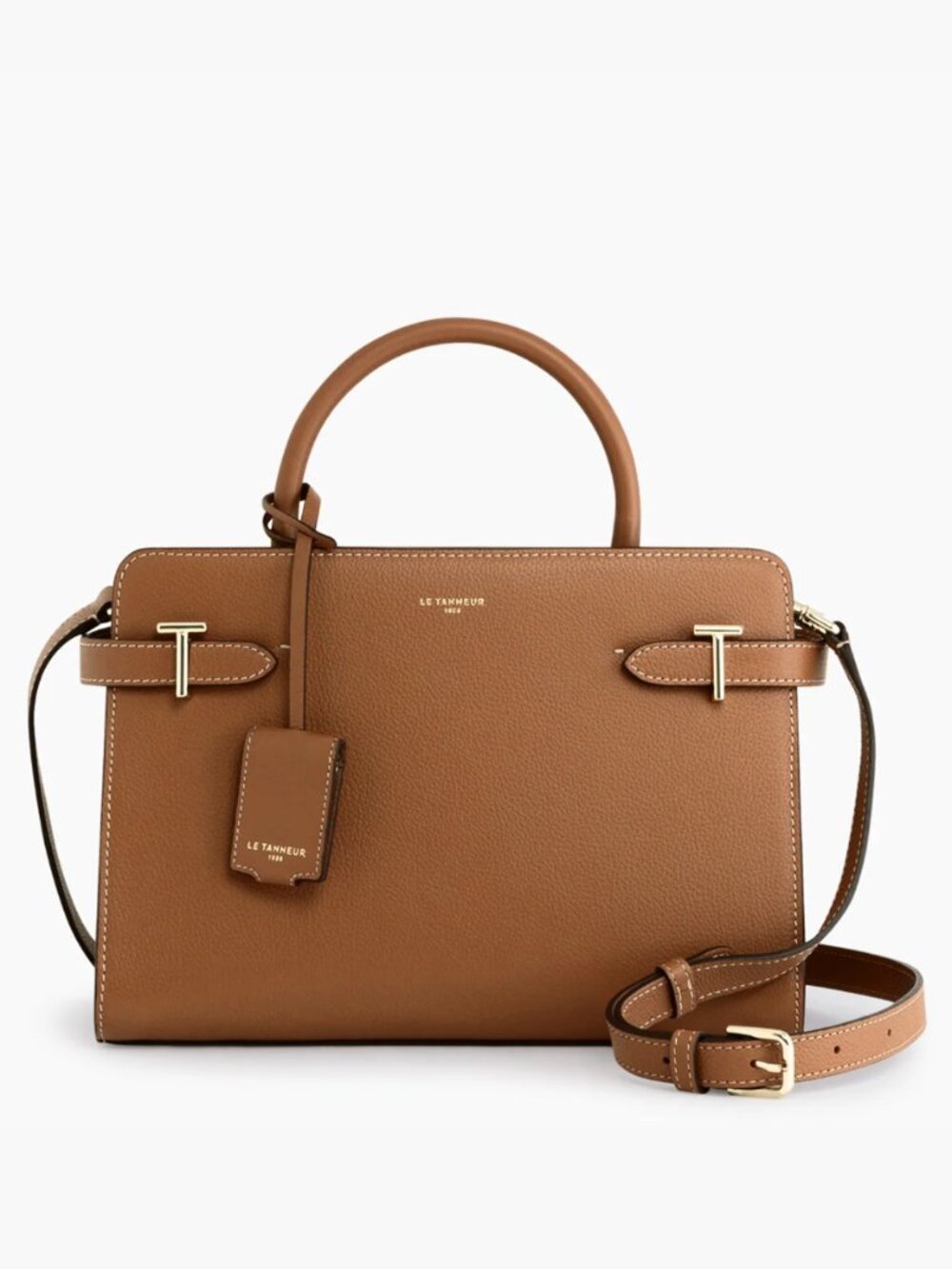 Le Taunner medium-sized handbag in grained leather